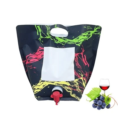 4L Liab Wine Ntim Sawv Up Hnab nrog Vitop